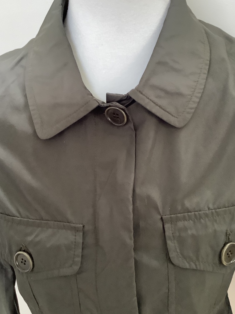 Aspesi Italy High End Designer Lightweight Dark Olive Green Jacket